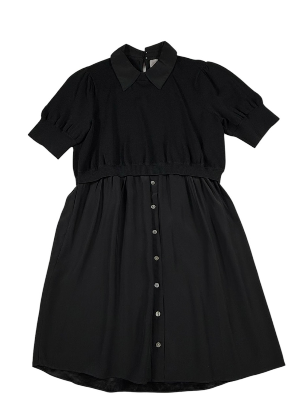 Cinq a sept Lydia Silk Blend Shirting Combo Mini dress, XS